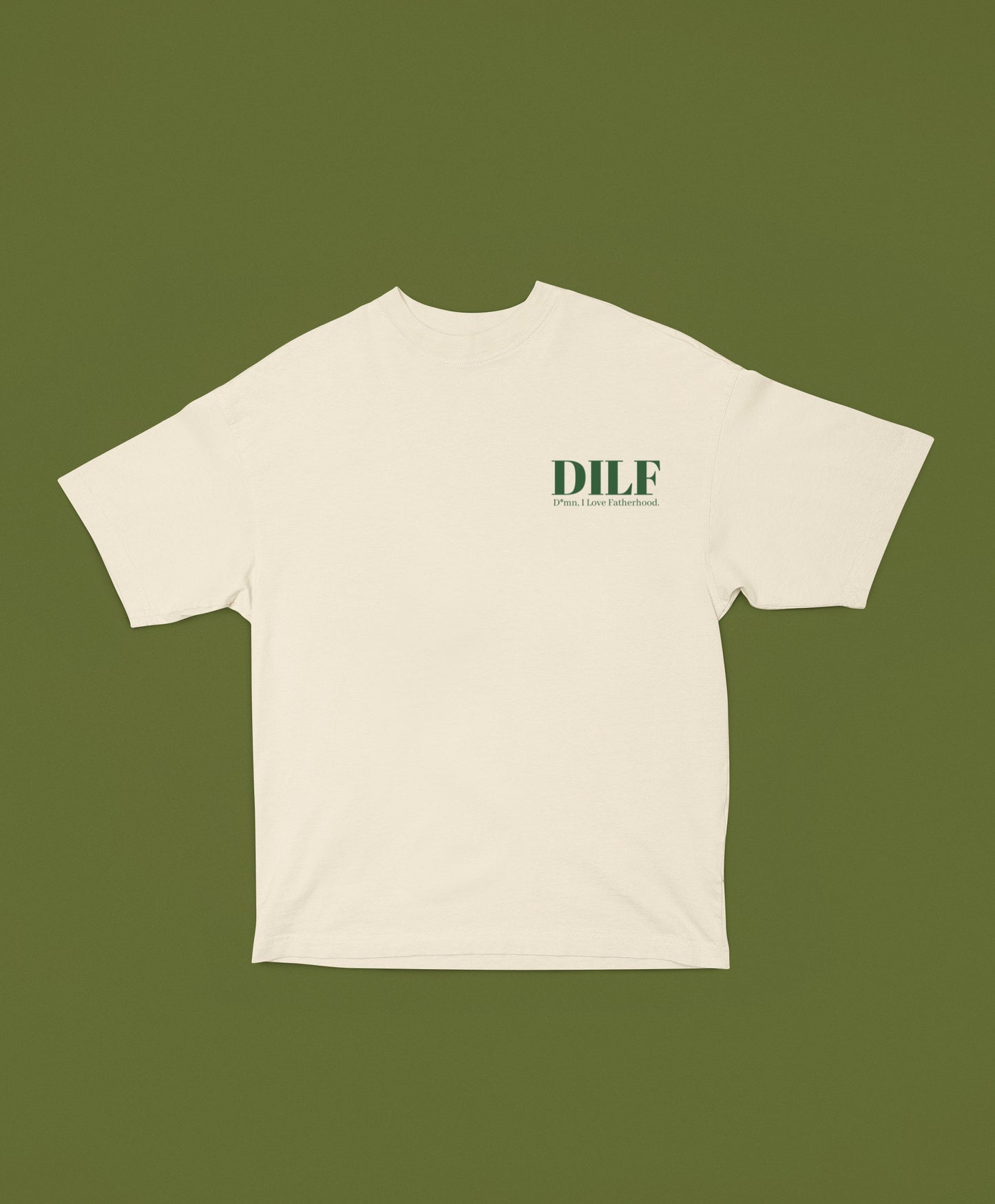 The Heritage Tee in beige front view