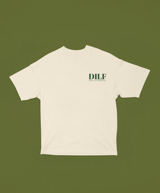 The Heritage Tee in beige front view